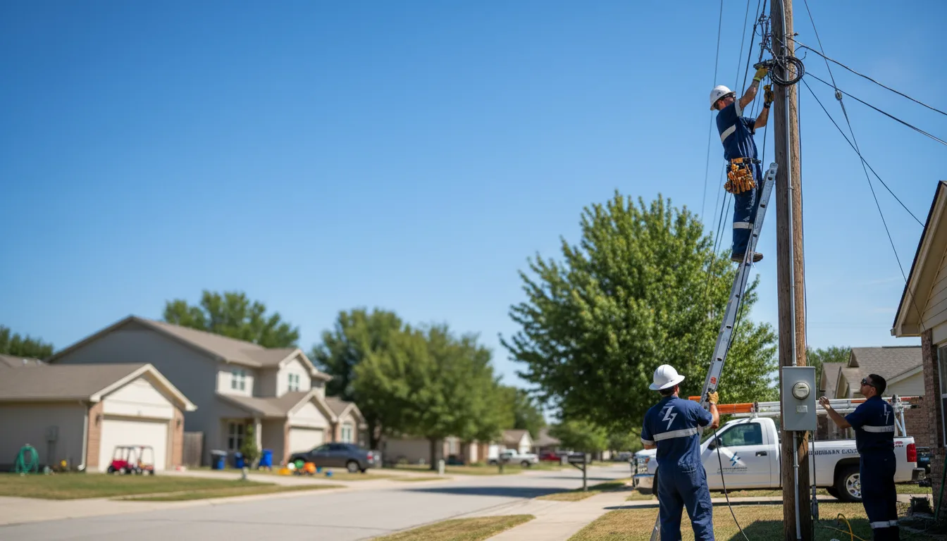 Residential electrician providing installation services in Gardner, ND